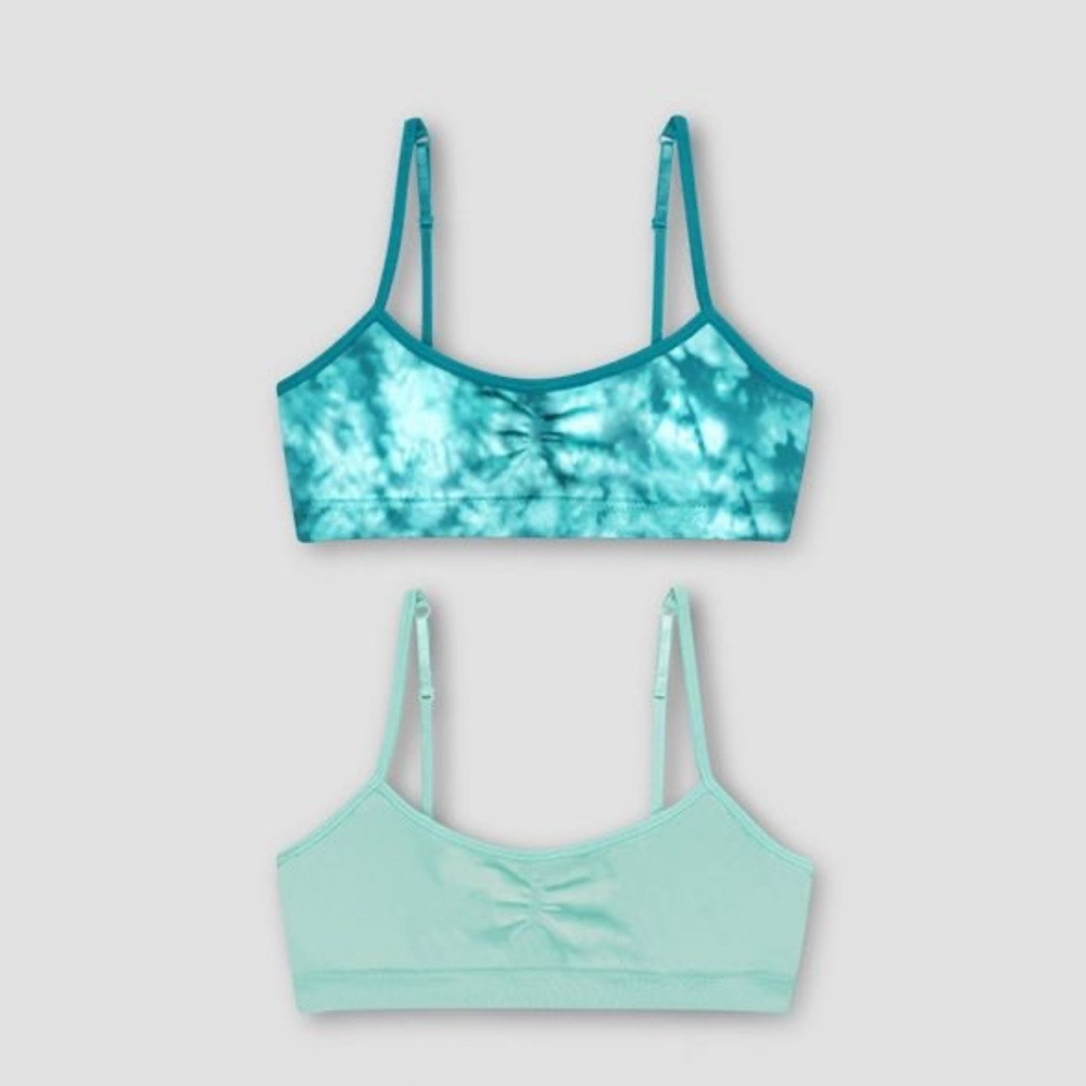 NWOT target girl’s blue bras